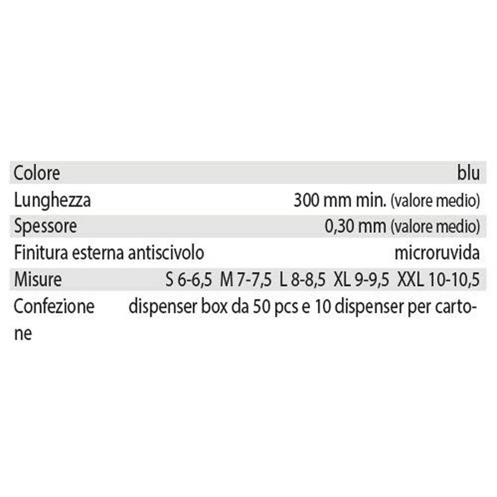 Guanti in Lattice Spessorati 0,30 mm Taglia L FERWORK - Conf. 50 Pezzi